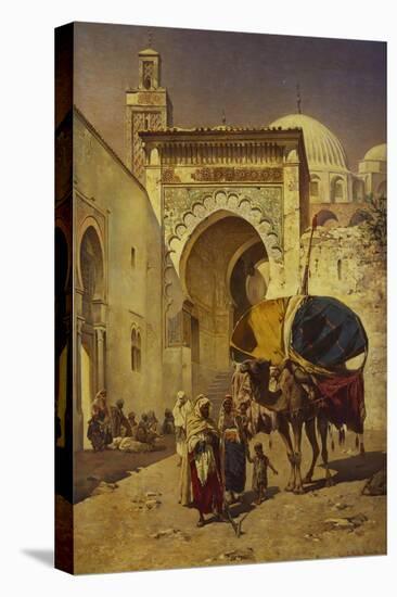 An Arab Street Scene-Rudolf Gustav Muller Wiesbaden-Premier Image Canvas