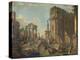 An Architectural Capriccio with the Arch of Constantine-Giovanni Paolo Pannini-Premier Image Canvas