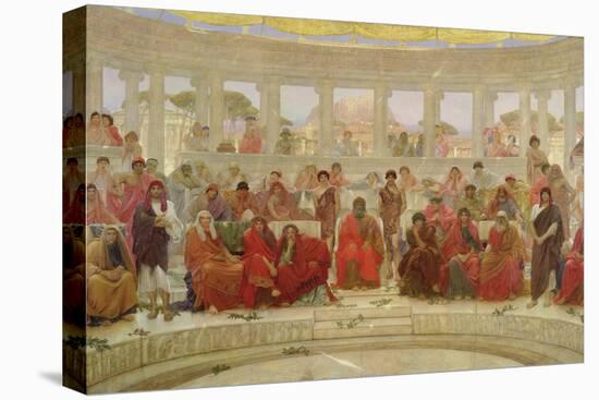 An Audience in Athens during Agamemnon by Aeschylus, 1884 (Oil on Canvas)-William Blake Richmond-Premier Image Canvas