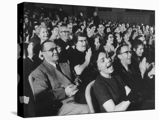 An Audience Watching the Play, "Man in a Dog Suit"-Ralph Morse-Premier Image Canvas