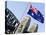 An Australian Flag Flutters in Breeze in Front of Iconic Sydney Harbour Bridge, Sydney-Andrew Watson-Premier Image Canvas