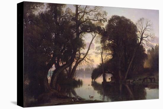 An Autumn Evening, 1852-Nicolas Louis Cabat-Premier Image Canvas