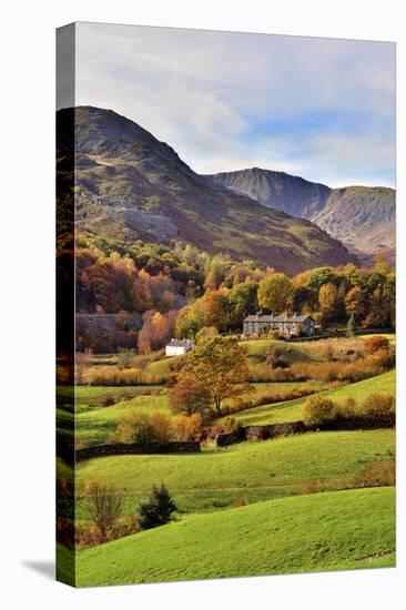 An autumn view of the scenic Langdale Valley, Lake District National Park, Cumbria, England, United-Peter Watson-Premier Image Canvas