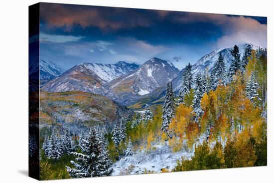 An Autumn Weather System Breaks Up At Sunset Over The Valley On McClure Pass Near Carbondale CO-Jay Goodrich-Premier Image Canvas