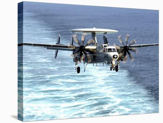 An E-2C Hawkeye Prepares For An Arrested Landing-Stocktrek Images-Premier Image Canvas