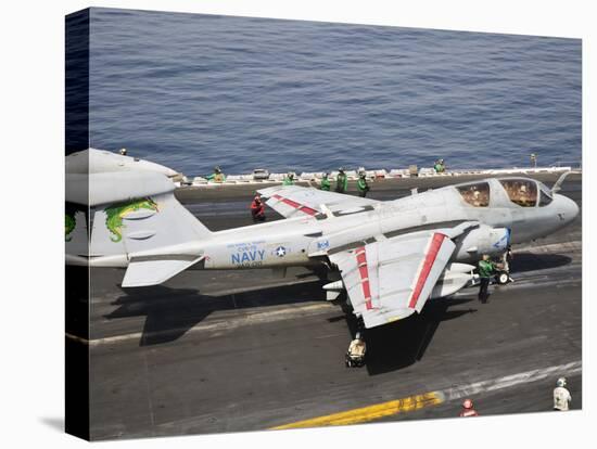 An EA-6B Prowler Is Ready to Go from the Flight Deck of USS Harry S. Truman-Stocktrek Images-Premier Image Canvas