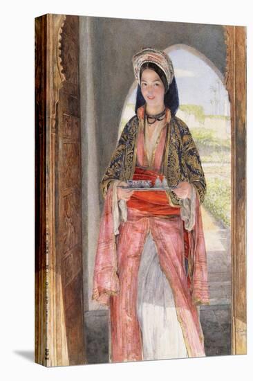 An Eastern Girl Carrying a Tray, 1859-John Frederick Lewis-Premier Image Canvas