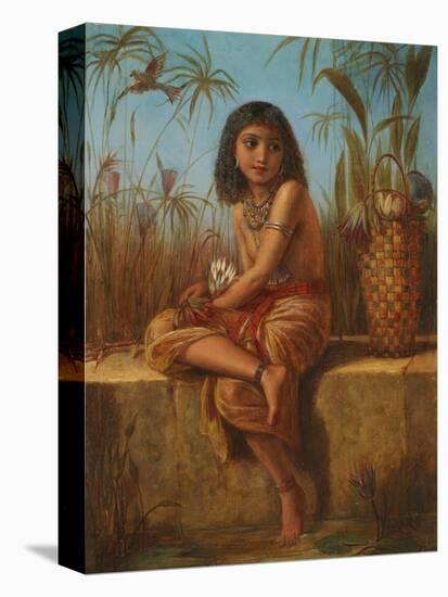 An Egyptian Flower Girl-Frederick Goodall-Premier Image Canvas
