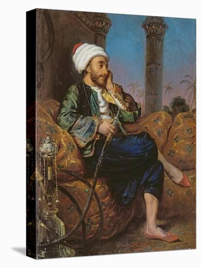 An Egyptian Man Smoking a Hookah-Louis Leopold Boilly-Premier Image Canvas