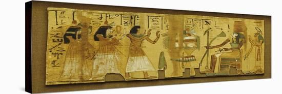 An Egyptian Papyrus Fragment. New Kingdom, 1196-1070 BC-null-Premier Image Canvas