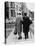 An Elderly Couple Walking Down the Street, Arm in Arm-Henry Grant-Premier Image Canvas