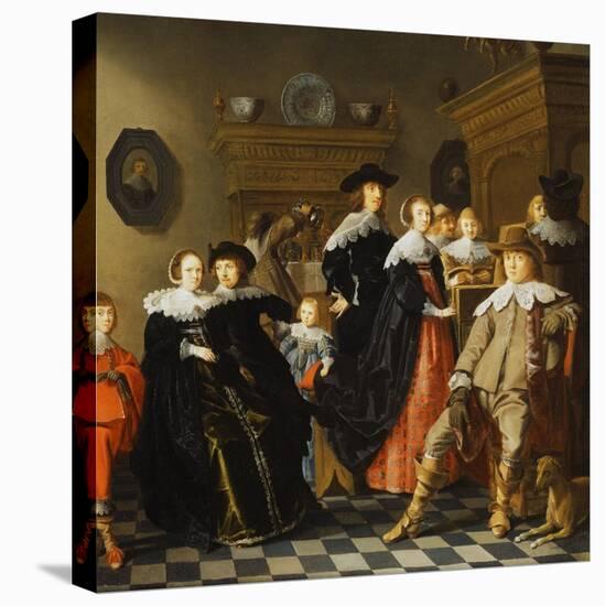 An Elegant Family in an Interior-Jan Olis-Premier Image Canvas