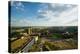 An elevated view of the third Busch Stadium and St. Louis, Missouri, where the Pittsburgh Pirate...-null-Premier Image Canvas