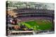 An elevated view of the third Busch Stadium, St. Louis, Missouri, where the Pittsburgh Pirates b...-null-Premier Image Canvas