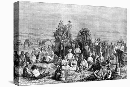 An Encampment of Mormon Converts in the Desert, C1846-null-Premier Image Canvas