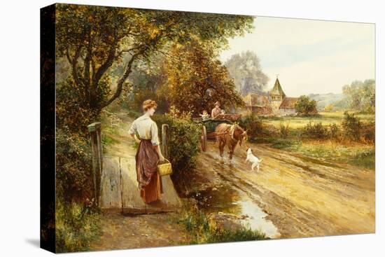 An Encounter on the Road, circa 1900-Ernest Walbourn-Premier Image Canvas
