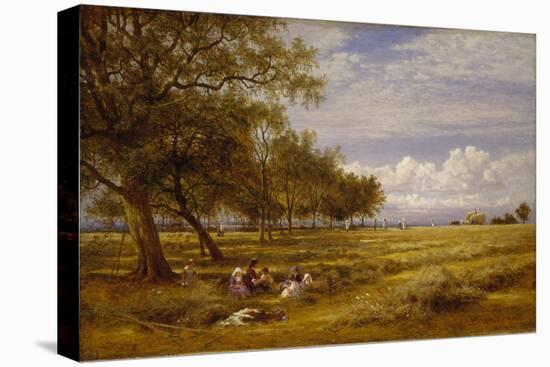 An English Hayfield, 1878 (Oil on Canvas)-Benjamin Williams Leader-Premier Image Canvas