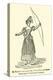 An English Lady Practising with the Bow and Arrow, Early Part of Nineteenth Century-null-Premier Image Canvas