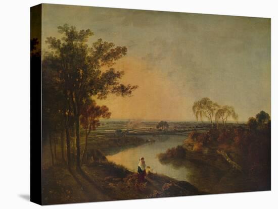 'An English River at Sunset, in the distance the Welsh hills', c1760, (1938)-Richard Wilson-Premier Image Canvas