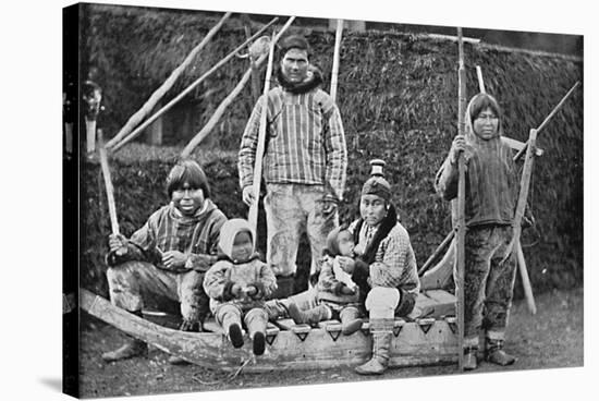 An Eskimo sledging party, 1912-Pierre Petit-Stretched Canvas