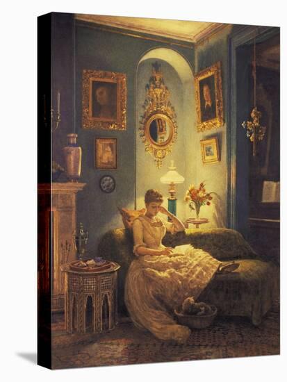 An Evening at Home-Edward John Poynter-Premier Image Canvas