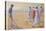 An Evening Game of Croquet on the Beach-null-Stretched Canvas