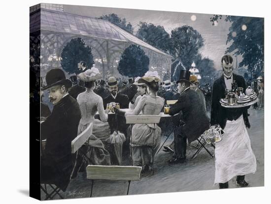 An Evening in the Tivoli Gardens in Copenhagen, 1890-Paul Fischer-Premier Image Canvas