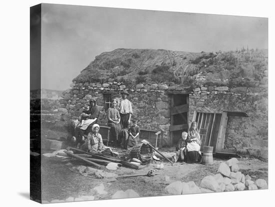 An Evicted Family at Derrybeg, County Donegal, Ireland, Late 1880S-Robert French-Premier Image Canvas