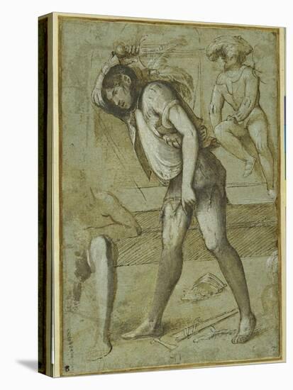 An Executioner About to Decapitate a Bearded Saint-Girolamo Romanino-Premier Image Canvas