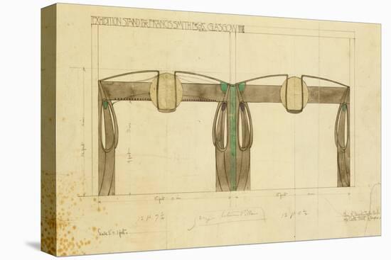 An Exhibition Stand for Francis Smith, used at the Glasgow Exhibition, Shown in Elevation, 1901-Charles Rennie Mackintosh-Premier Image Canvas