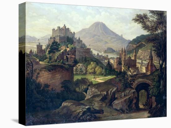 An Extensive View of Salzburg with the Hohensalzburg Fortress-null-Premier Image Canvas