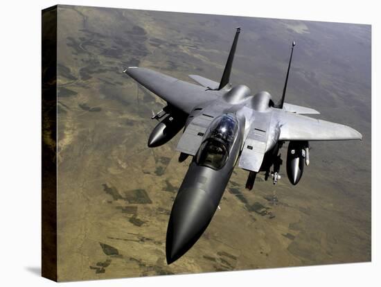 An F-15E Strike Eagle Aircraft in Flight Over Afghanistan-Stocktrek Images-Premier Image Canvas