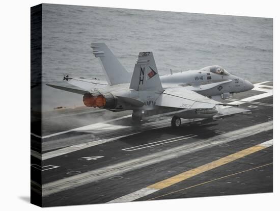 An F-A-18C Hornet Launches from the Aircraft Carrier USS Nimitz-null-Premier Image Canvas