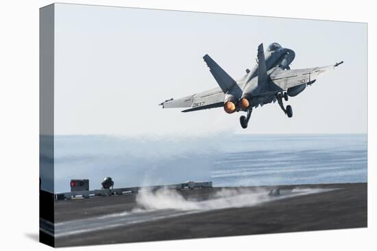 An F-A-18C Hornet Launches from the Flight Deck of USS Harry S. Truman-null-Premier Image Canvas