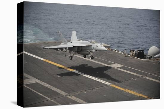 An F-A-18E Super Hornet Lands Aboard the Aircraft Carrier USS Nimitz-null-Premier Image Canvas