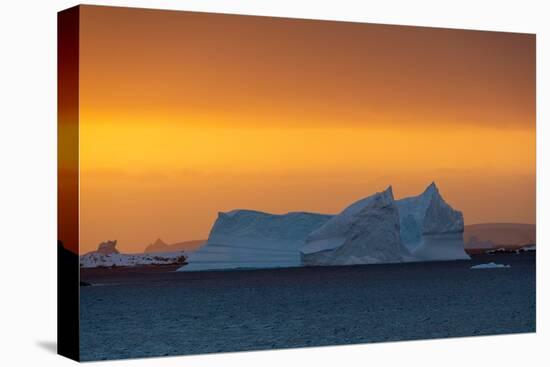 An iceberg at sunset in the Lemaire channel, Antarctica.-Sergio Pitamitz-Premier Image Canvas