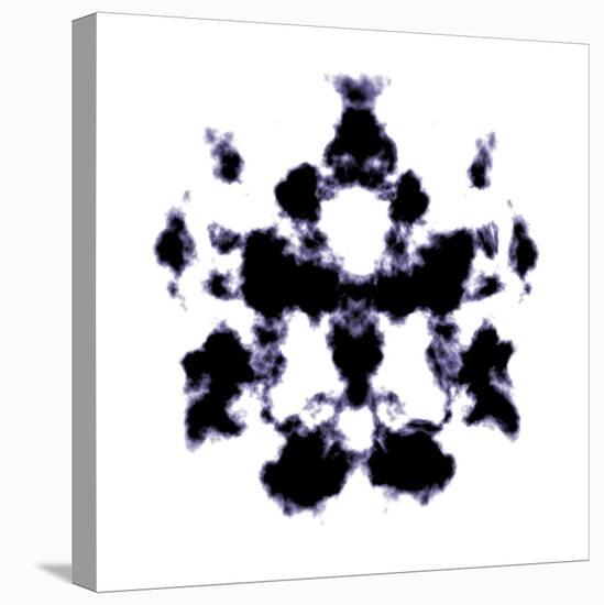 An Illustration Of A Black And White Rorschach Graphic-magann-Stretched Canvas