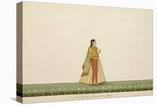 An Indian Macaroni Lady, 1800-10-Ramdass-Premier Image Canvas