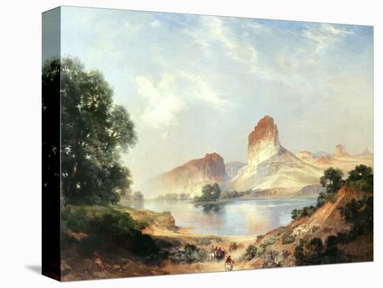 An Indian Paradise-Thomas Moran-Stretched Canvas