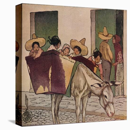 'An Interlude - The Breadman's Donkey', 1912-Helen Hyde-Premier Image Canvas