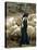 An Iraqi Shepherd, a Young Girl, Herds Her Sheep-null-Premier Image Canvas