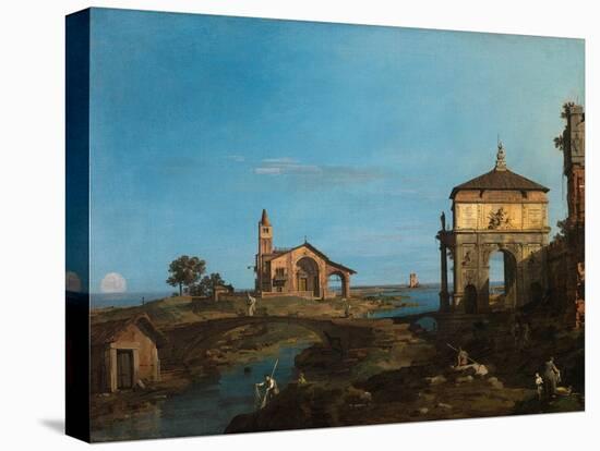 An Island in the Lagoon with a Gateway and a Church, 1743-44-Canaletto-Premier Image Canvas