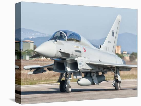 An Italian Air Force Eurofighter Typhoon at Grosseto Air Base, Italy-Stocktrek Images-Premier Image Canvas