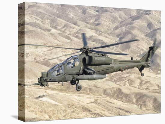 An Italian Army AW-129 Mangusta over Afghanistan-Stocktrek Images-Premier Image Canvas