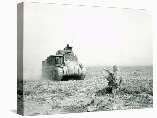 An M3 Grant Tank on the Move During the Battle of Kasserine Pass, Tunisia-null-Premier Image Canvas