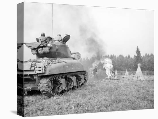 An M4A3E8 76Mm Armed Sherman Tank with Flame Thrower-null-Premier Image Canvas