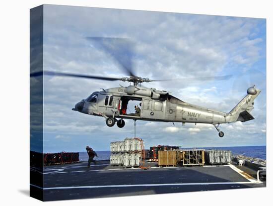 An MH-60s Seahawk Helicopter Prepares to Deliver Ammunition-Stocktrek Images-Premier Image Canvas