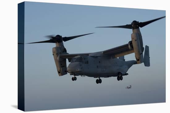 An MV-22 Osprey Prepares to Land on the Flight Deck of USS Anchorage-null-Premier Image Canvas