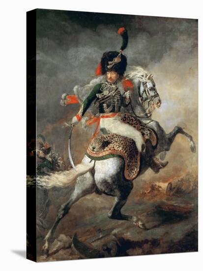An Officer of the Imperial Horse Guards Charging-Théodore Géricault-Premier Image Canvas
