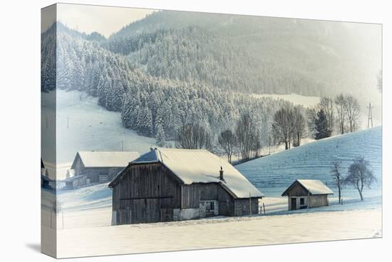 An Old Farm in the Winter, Austria, Europe-Sabine Jacobs-Premier Image Canvas